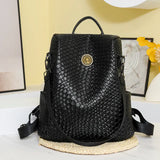 Fashion Rivet Decoration Backpack Women Small Square Plaid