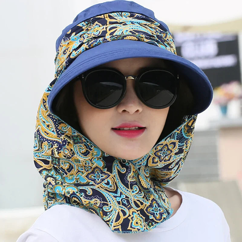 Fashion Women Summer Outdoor Riding Anti-UV Sun Hat