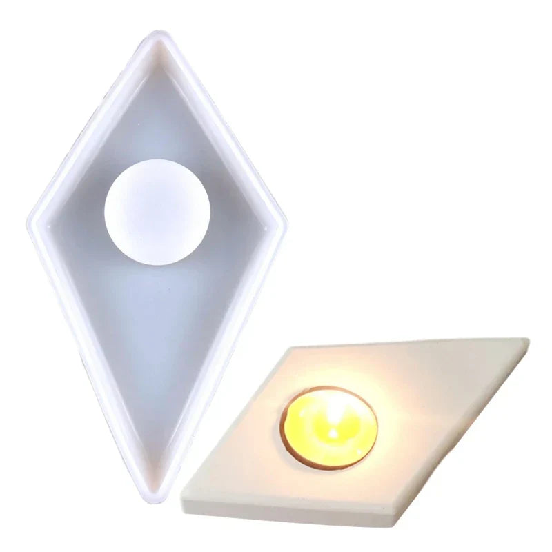 DIY Irregular Shaped Candlestick Silicone Mold 13 Holes