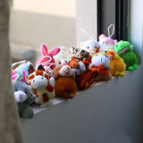 24 Mini Plush Animal Keychain Set Small Plush