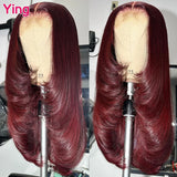 Ying Hair Dark Burgundy 13x4 Lace Front Wig