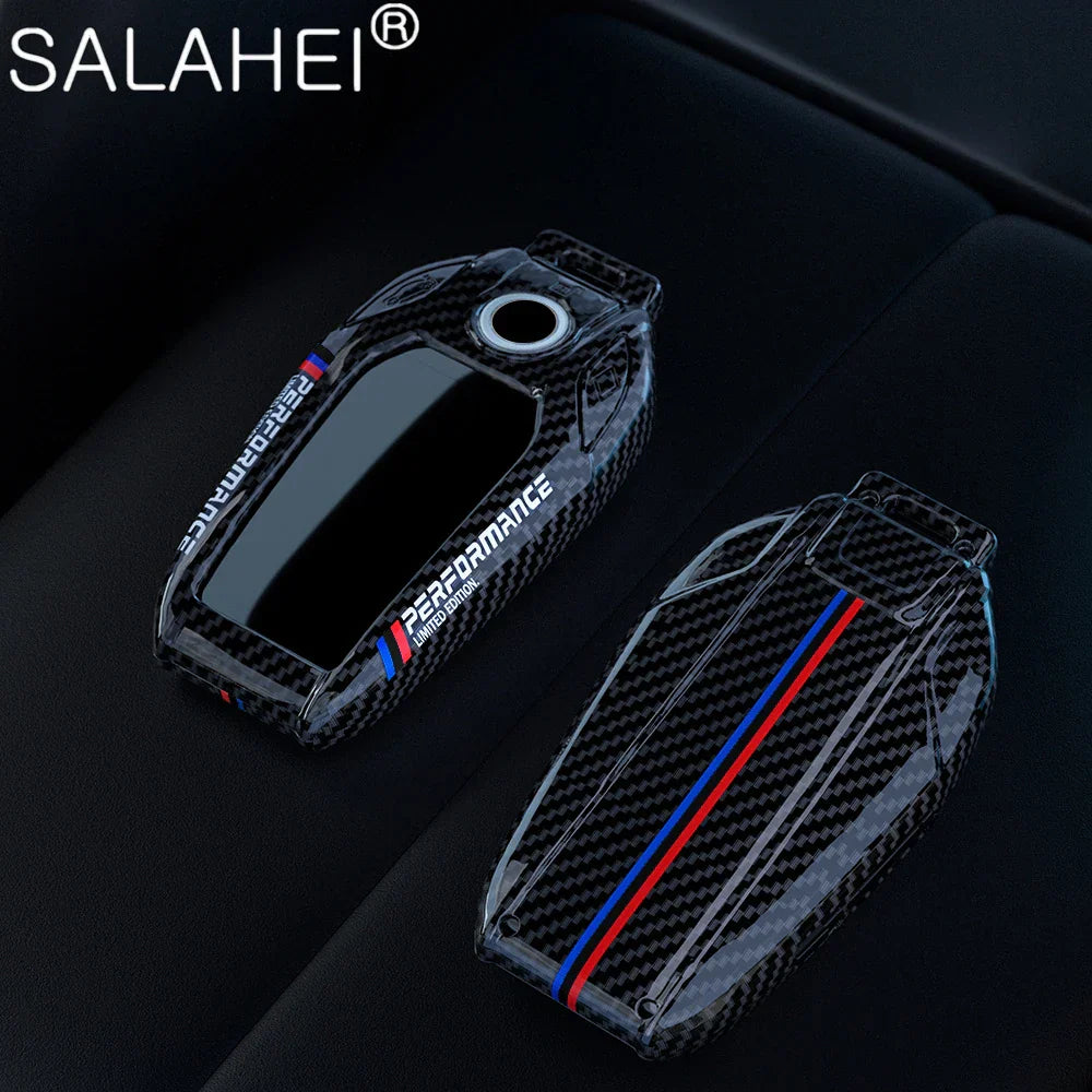 Car Carbon Fibre Key Cover Case Shell For