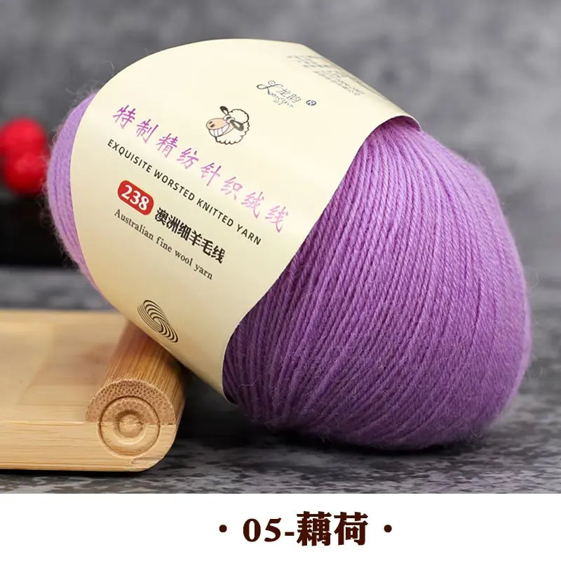 50g 100% Merino Wool Yarn Thin Yarn Soft