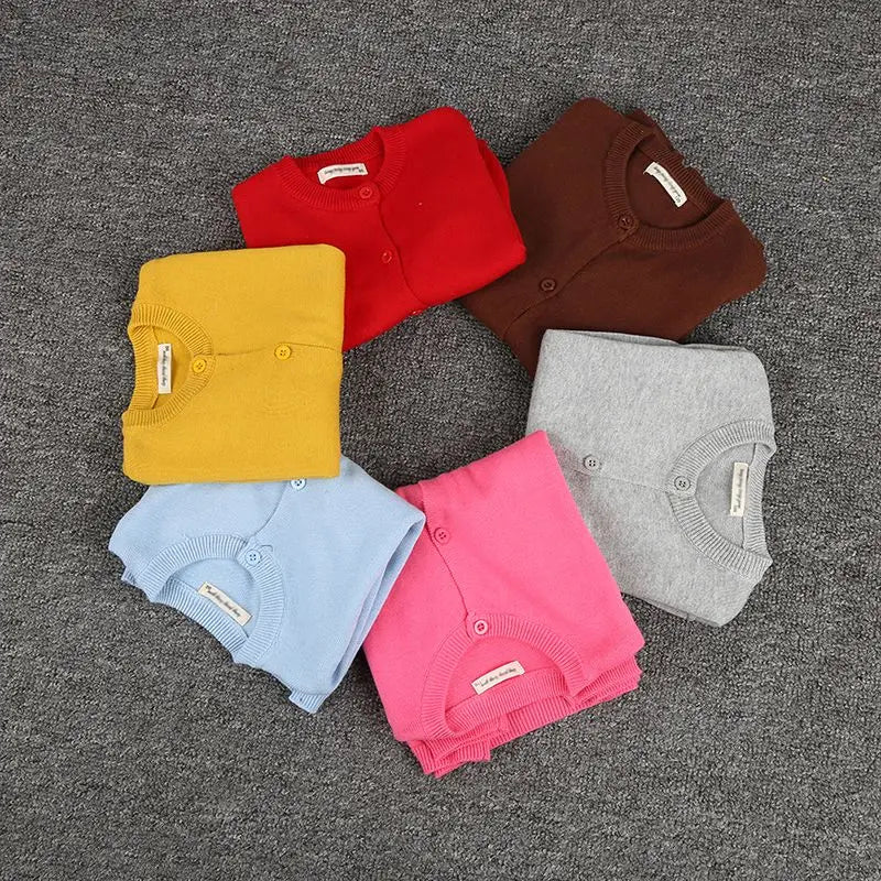 Autumn Kids Sweater Coat Baby Warm Knitwear Children