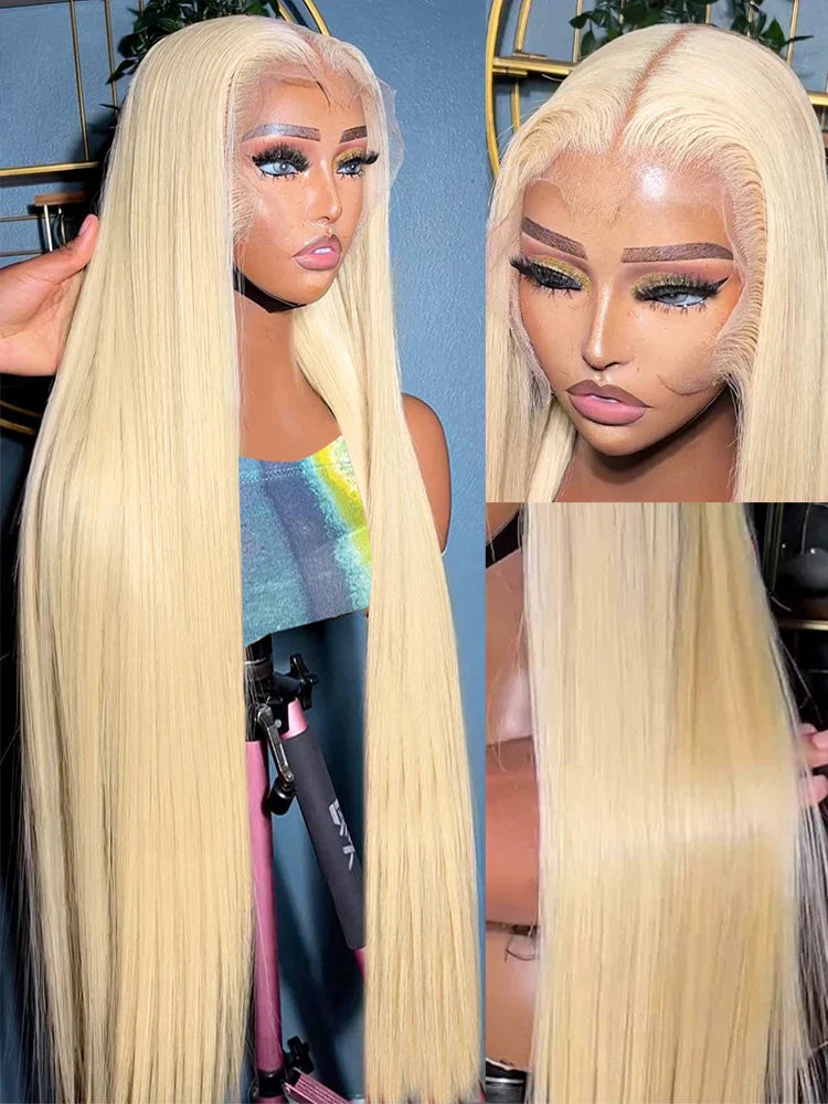 30 32 Inch Straight 13x4 13x6 613 Blonde