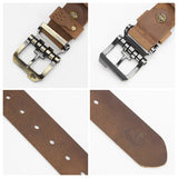 BISONDENIM Men Belt Male High Quality Leather Belt
