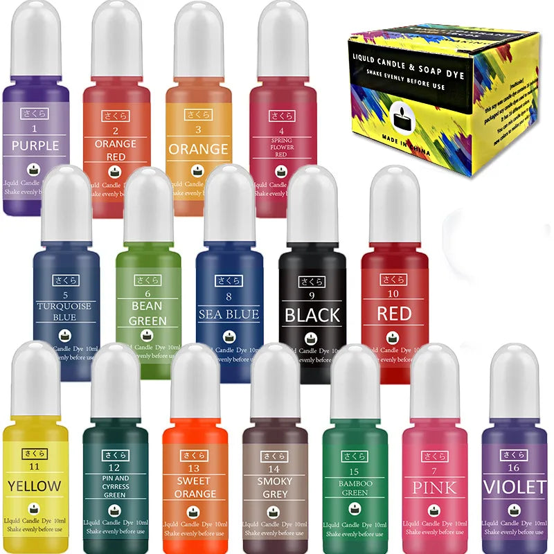 Candle Dyes Kit For DIY Aromatherapy Soap Candle