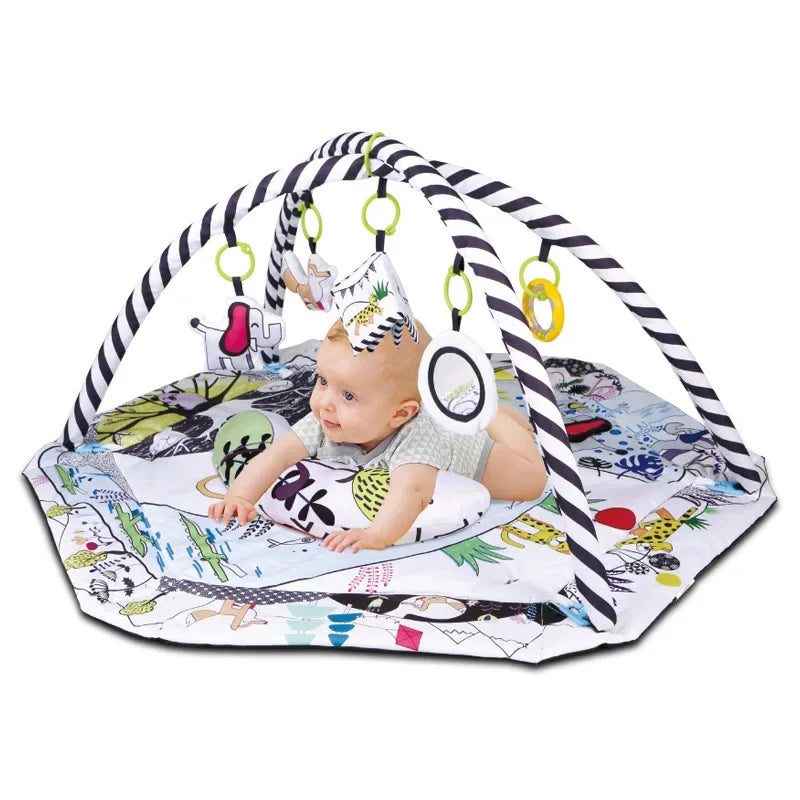 New Multifunctional Fitness Frame Round Play Crawling Mat