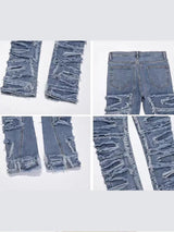 Ripped Retro Hole Distressed Jeans For Men Casual