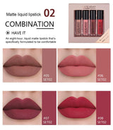 HANDAIYAN Lipstick Set Sexy 4 Colors Lip Gloss