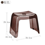 Bathroom Stool Home Furniture Transparent PCTG Plastic Shoe