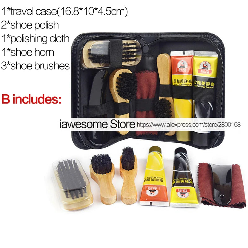 Professional Shoes Care Kit Portable For Boots Sneakers