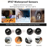 4 External Sensors Car Solar Power TPMS Tire