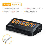 iDsonix USB Splitter USB 3.2 Hub 10Gbps Type