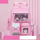 Sanrioed Kuromi Anime Cute Large Capacity Backpack Schoolbags