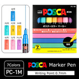 Japan Posca Marker Pen Set Non-Toxic Utilies Escolares