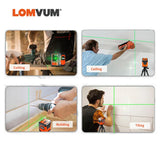 LOMVUM Mini Laser Level Green Beam Horizontal Vertical