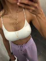 Real Natural Freshwater Baroque Pearl Pendant Necklace