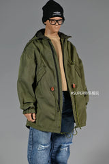 Multicolour 1/6 Fashion Soldier Mid Lengt Military Green