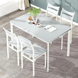 Dining Table Set for 4, Modern 5 Piece