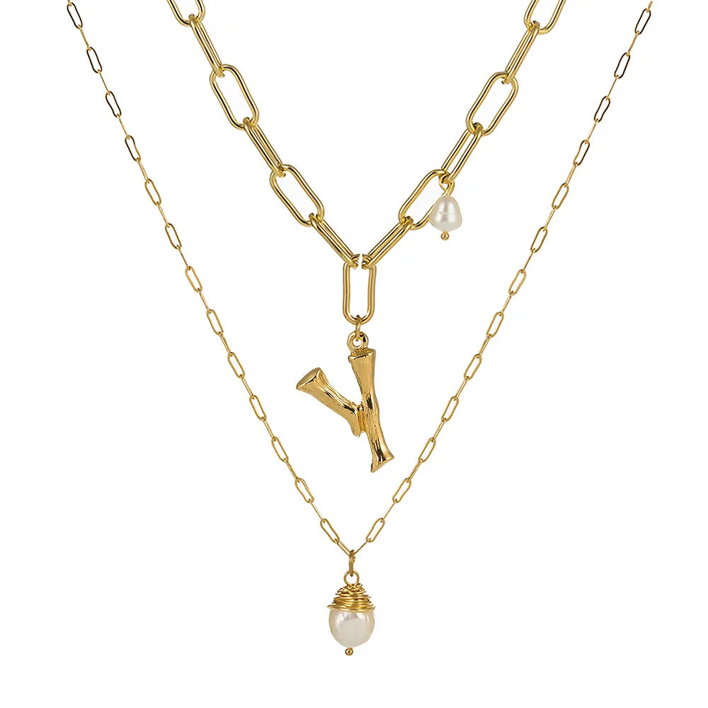 Real Natural Freshwater Baroque Pearl Pendant Necklace