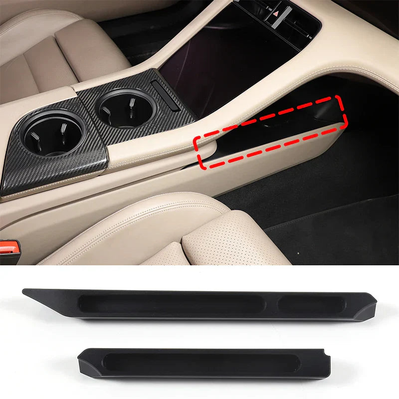 Aluminum Alloy Car Center Console Lower Layer Storage