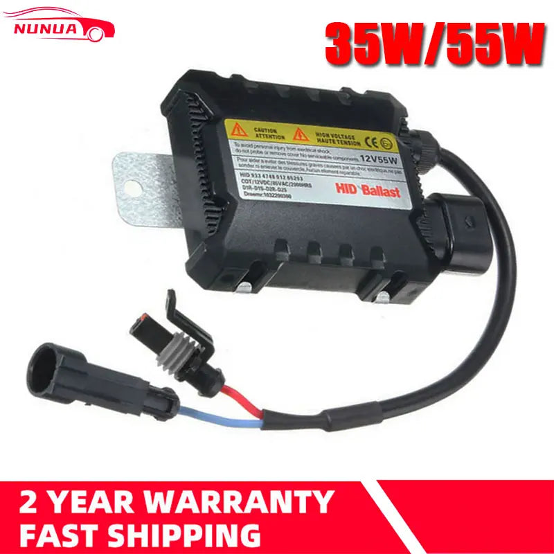 1Pc 35W/55W Slim Xenon HID Ballast – 12V for H1 H3 H7 H11 9005 9006