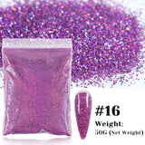 50g Holographic Glitter Powder Resin Art Glitter Laser