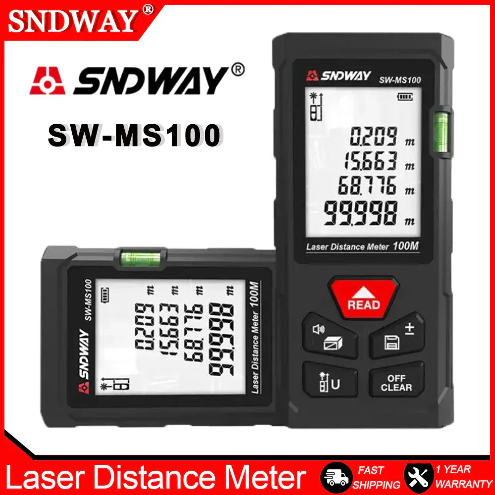 Sndway Laser Distance Meter SW MT4 MS50 MS70