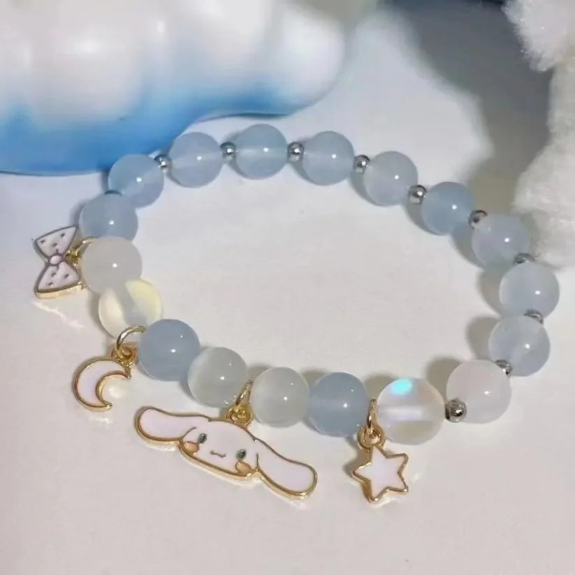 Sanrio Anime Summer Clear Jade Osmanthus Dog Bracelet