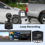 Dash Cam Front and Rear Camera CAR DVR