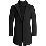 New Winter Fashion Men Warm Long Business Casual