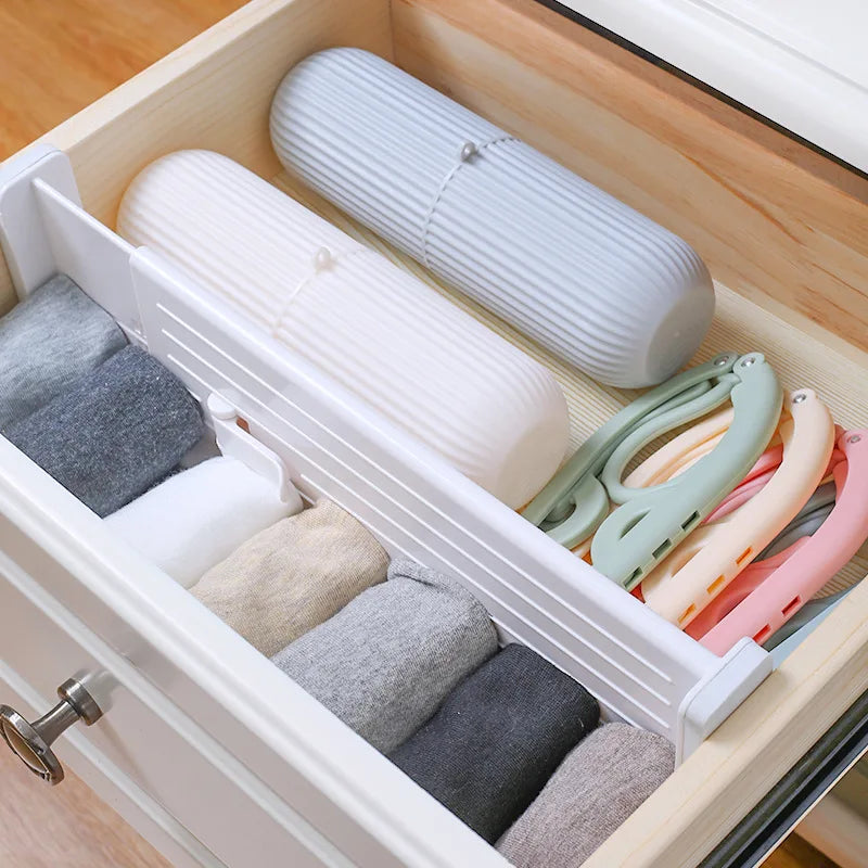 Retractable Drawer Divider Adjustable Thickened Plastic Household Storage