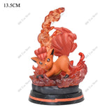 Anime Pokemon Figure Charizard Squirtle Bulbasaur Vulpix Scenes