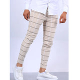 New Men's Plaid Casual Pants Stylish Comfortable Suit