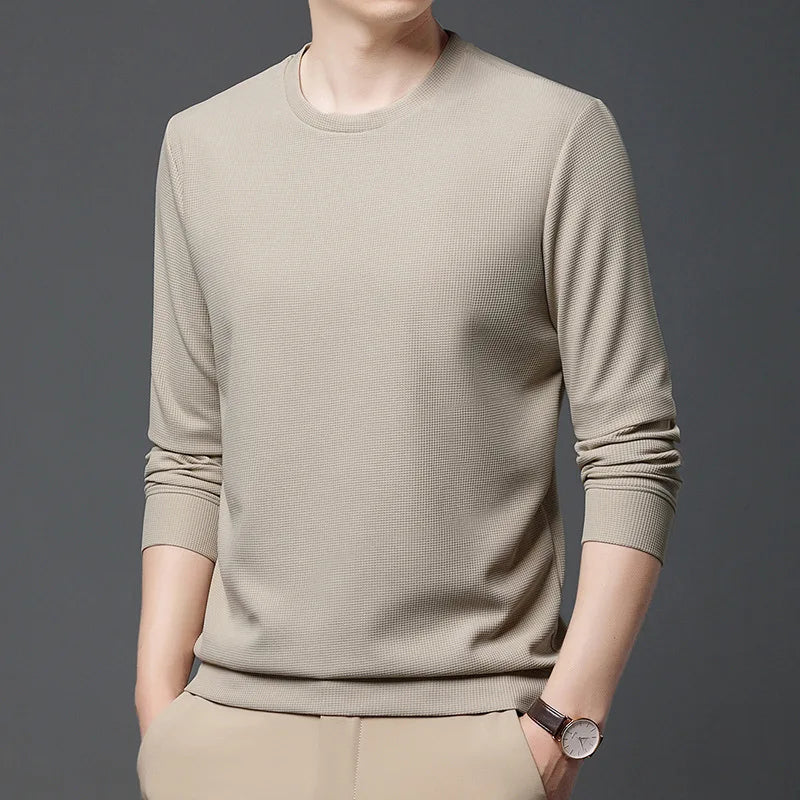 2023 Spring Autumn New Solid Color Round Neck