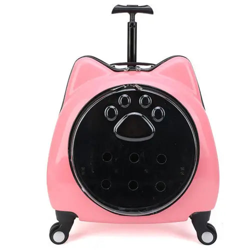 Cute Handbags Wheels Cats Carriers Animal Kitten Carrier