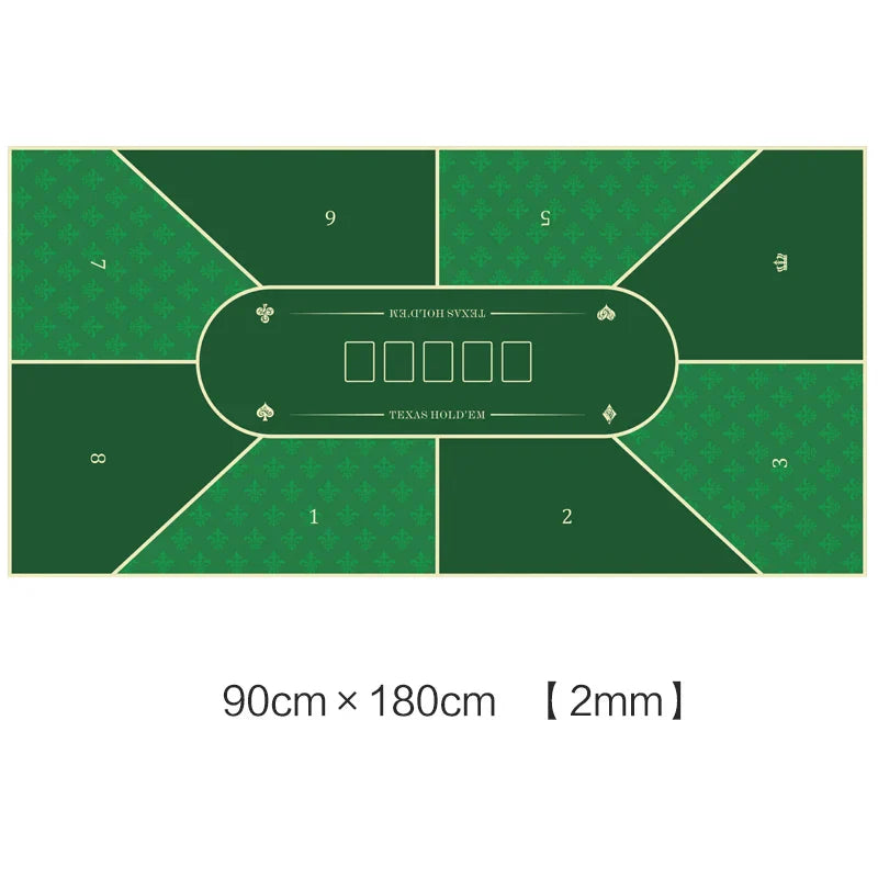 Deluxe Suede Texas Holdem Game Table Mat Nonslip