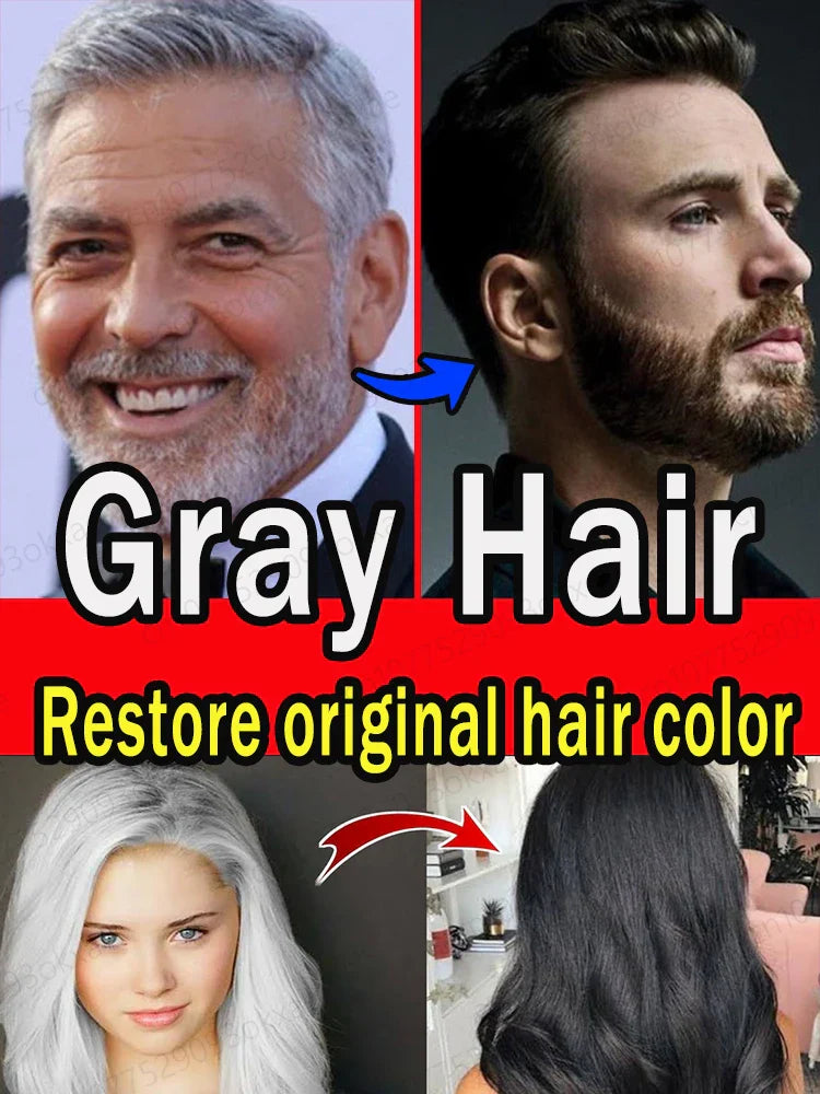 Anti-grey hair essence, restore natural hair color and