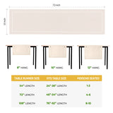 Linen Table Runner Farmhouse 13 x 72 Inches