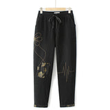 Plus Size Jeans Womens Clothing Fall Letter Print
