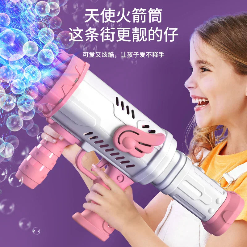 32hole Bubble Gun Rocket Automatic Soap Bubble Machine