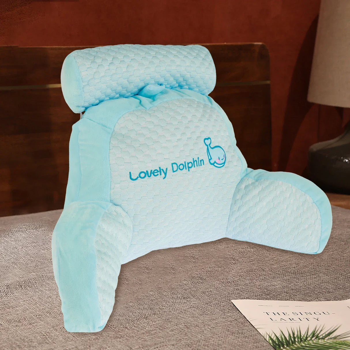 All Season Reading Pillow Comfortable Soft Detachable Lumbar