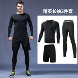 Quick-drying tights set men's running fitness training clothes