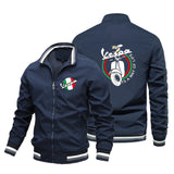 2024 new Men's Jacket VESPA Logo Print Motorcycle