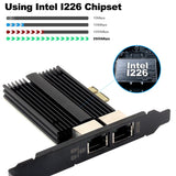 2500Mbps Pcie To RJ45 Intel I226 Network Card