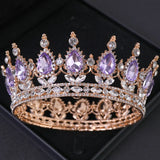 Baroque Crystal Tiaras And Crowns Rhinestone Prom Diadem