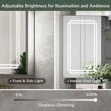 TokeShimi Medicine Cabinet 30x32 in Bathroom LED Vanity