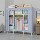 LEEGOHOME Cloth Furniture Wardrobe Closet Dresser Gray 62/105/130/145/170/205/250x45x170CM