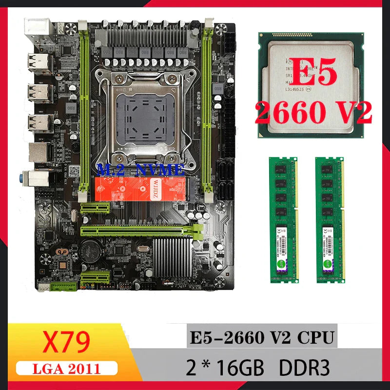 kit xeon v2 x79 motherboard xeon e5 2660